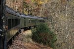 Excursion train on a curve